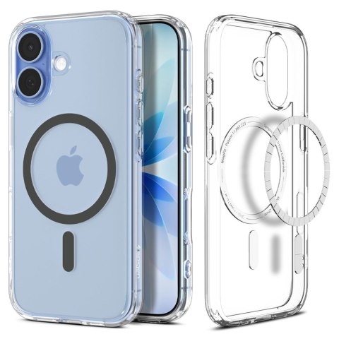 Etui pokrowiec na iPhone 17 Ultra Hybrid MagSafe - przezroczysto-szare SPIGEN