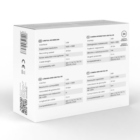 Kamera internetowa USB Full HD, CAK-01 Savio