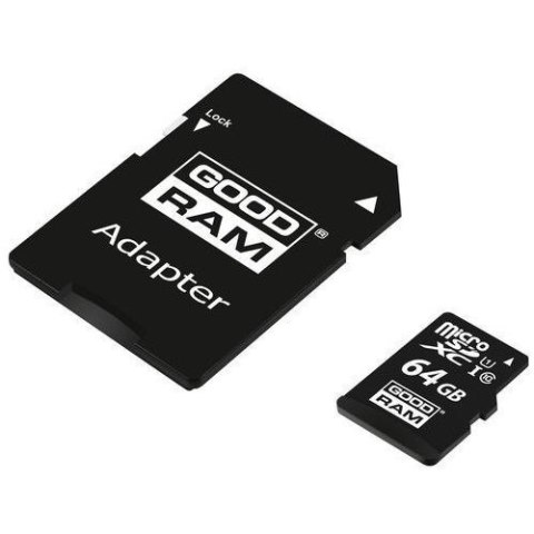 Karta pamięci microSD 64GB CL10 UHS I + adapter GOODRAM