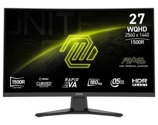 Monitor MAG 275CQF E18 27 cali LED/WQHD/LED/Curved/180Hz/czarny MSI