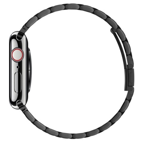 Pasek bransoleta stalowa Fit Band do smartwatch Apple Watch 4-8 / SE / Ultra czarna SPIGEN