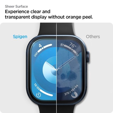 Szkło hybrydowe na Apple Watch 10 46 mm przezroczyste - 2 szt. SPIGEN