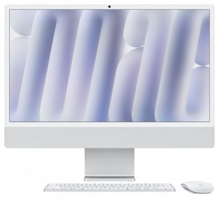 IMac 24 cale: M4 10/10, 16GB, 512GB SSD - Srebrny Apple