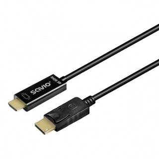 Kabel Display Port do HDMI CL-189 4K 60Hz, 1,5m Savio