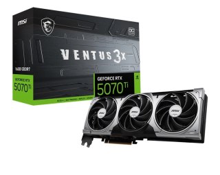 Karta graficzna GeForce RTX 5070 Ti 16G VENTUS 3X OC GDDR7 256bit HDMI/3DP MSI