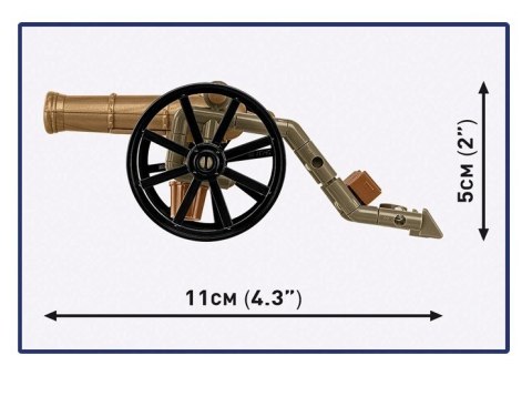 Klocki Francuski artylerzysta z armatą 97 elementów Cobi Klocki