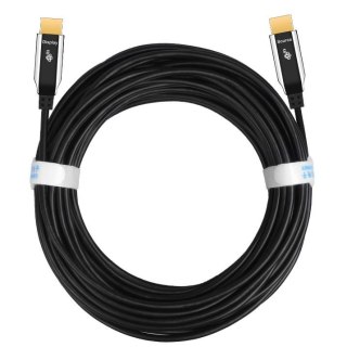 Kabel HDMI v2.0 hybrydowy optyczny światłowodowy 20m TB