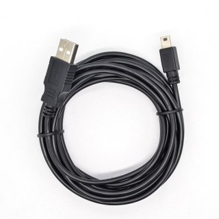 Kabel USB - Mini USB 3m. czarny TB