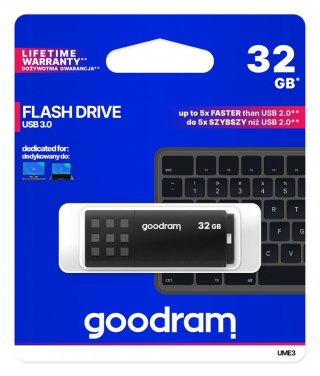 Pendrive UME3 32GB USB 3.0 Czarny GOODRAM