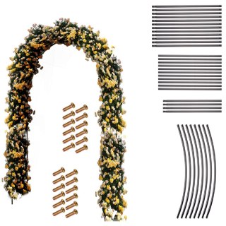 Pergola ogrodowa LUARO łuk uchwyt na róże kwiaty bluszcz pnącza metalowa 240 x 140 cm Kik Sp. z o. o. Sp. k.