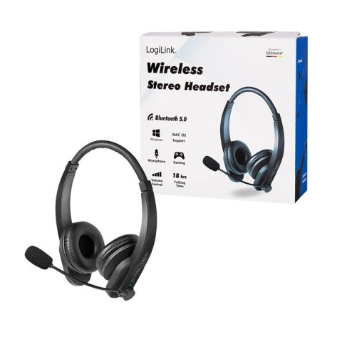 Słuchawki stereo Bluetooth z mikrofonem LogiLink