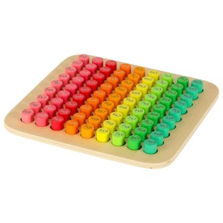 Zestaw edukacyjny nauka liczenia tabliczka mnożenia okrągła drewniana Kik Sp. z o. o. Sp. k.