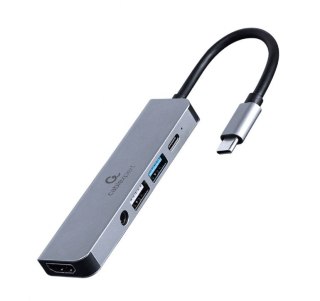 Adapter USB-C 5w1, PD, HDMI, Audio, USB 3.1, USB 2.0 Gembird