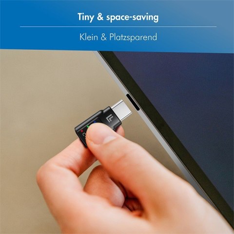 Adapter audio USB-C/M na 3.5mm/F, DAC, EQ LogiLink