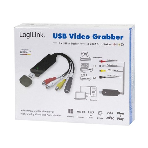 Grabber Audio/Video USB 2.0 Win 11 LogiLink