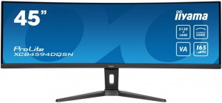 Monitor 44.5 cala XCB4594DQSN-B1 VA,DQHD,165HZ,USB-C-DOCK,RJ45,32:9,1500R,450cd/m2,3000:1,0.8ms,3xUSB,2xHDMI,1xDP,2x3W,PowerDeli IIYAMA