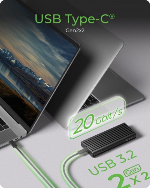 Obudowa IB-1917M-C32a NVMe USB 3.2 Gen 2x2, 20 Gbit/s IcyBox