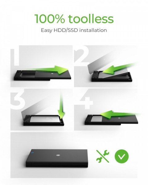 Obudowa IB-200T-C3 2,5 SATA USB 3.2 Gen.1 IcyBox