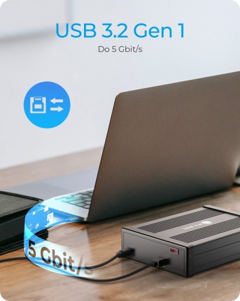 Obudowa IB-525-U3 1x5,25 SATA DVD/Blue-Ray, czarna IcyBox