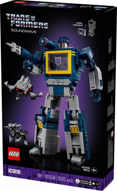 Klocki Icons 10358 Transformers: Soundwave LEGO