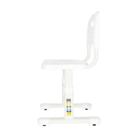 Biurko dziecięce szkolne regulowane krzesło lampka LED USB białe Kik Sp. z o. o. Sp. k.