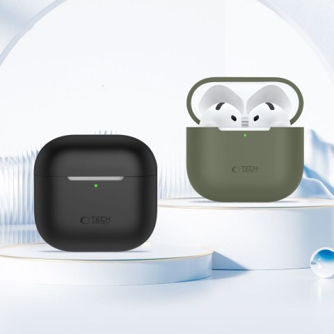 Etui ochronne silikonowe na słuchawki Apple AirPods 4 - beżowe Tech-Protect