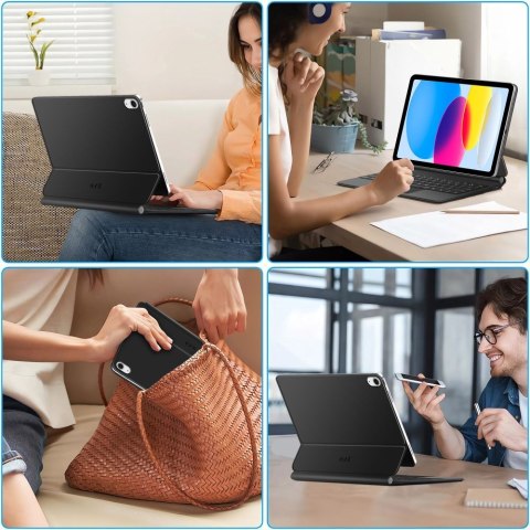Etui z klawiaturą na iPad 10.9'' 2022 / iPad 11'' 2025 Smartcase Magnetic - czarne Tech-Protect