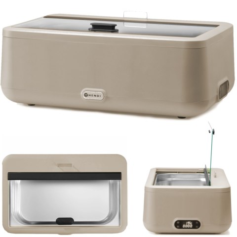 Podgrzewacz bemar elektryczny UNIQ 607 x 402 mm 700 W - beżowy Hendi