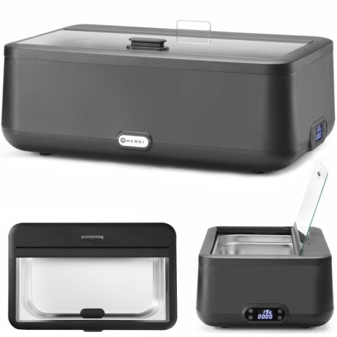 Podgrzewacz bemar elektryczny UNIQ 607 x 402 mm 700 W - czarny Hendi