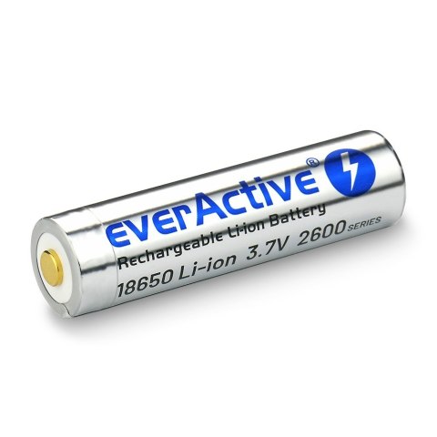 Akumulator 18650 3,7V Li-ion 2600 mAh micro USB EverActive