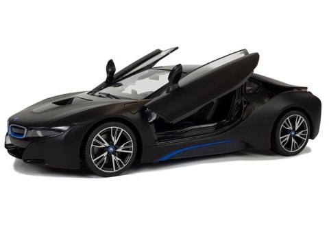 Auto R/C BMW i8 Rastar 1:14 Czarny Drzwi Automatyczne Rastar