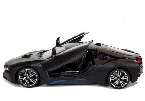 Auto R/C BMW i8 Rastar 1:14 Czarny Drzwi Automatyczne Rastar