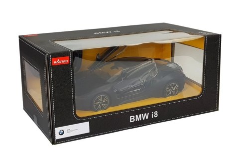 Auto R/C BMW i8 Rastar 1:14 Czarny Drzwi Automatyczne Rastar