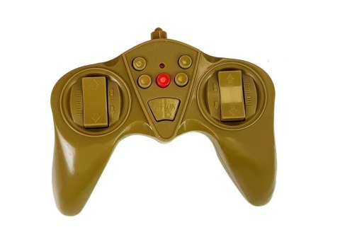 Duży Czołg Zdalnie Sterowany R/C 2.4 Ghz Światła Odgłosy Strzelania Żółty LEAN Toys