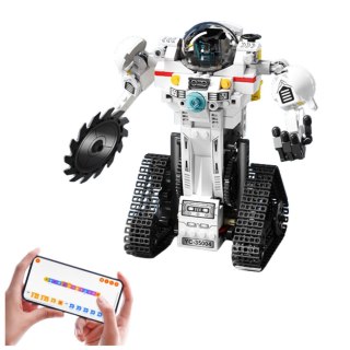Klocki Konstrukcyjne Robot Kosmiczny Łazik Samolot RC 3w1 408 el. LEAN Toys