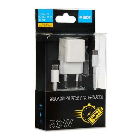 Ładowarka sieciowa ILUC65B czarna GaN 65W USB -C IBOX