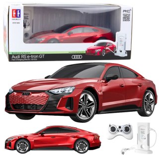 Samochód Audi RS E-tron GT Zdalnie Sterowany RC Czerwony 1:14 Double E