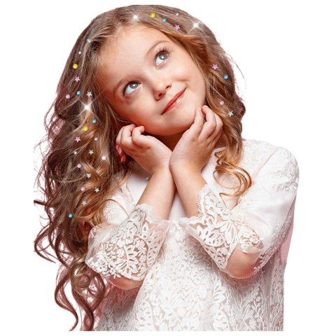 Zestaw Pięknośći Diamenciki Maszynka Do Ozdabiania Włosów 80 el. LEAN Toys