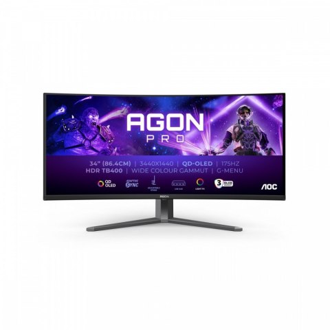 Monitor AG346UCD 34 cale 175Hz Curved QD-OLED HDMIx2 DP HAS Głośniki AOC
