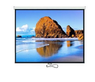 Ekran projekcyjny MC-591 120 cali 4:3 240x180 , auto-lock Ściana lub sufit Biały matowy Maclean