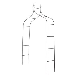 Pergola ogrodowa LUARO metalowa łuk z grotami na róże kwiaty pnącza 265 cm Kik Sp. z o. o. Sp. k.