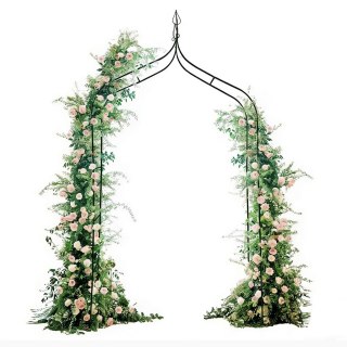 Pergola ogrodowa LUARO metalowa łuk z grotami na róże kwiaty pnącza 265 cm Kik Sp. z o. o. Sp. k.