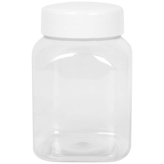 Słoik kwadratowy z pokrywką gwint 63/485 transparentny 500ml GSG24