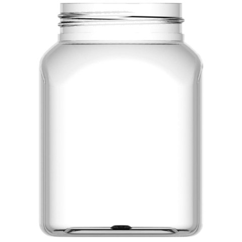 Słoik kwadratowy z pokrywką gwint 63/485 transparentny 500ml GSG24