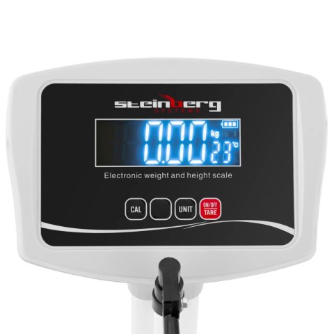 Waga kolumnowa ze wzrostomierzem 30 x 40 cm 2 m 200 kg / 0.1 kg Steinberg Systems