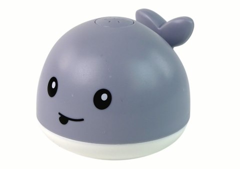 Wieloryb Tryskający Wodą Interaktywna Zabawka do Kąpieli Szary LEAN Toys