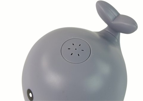 Wieloryb Tryskający Wodą Interaktywna Zabawka do Kąpieli Szary LEAN Toys