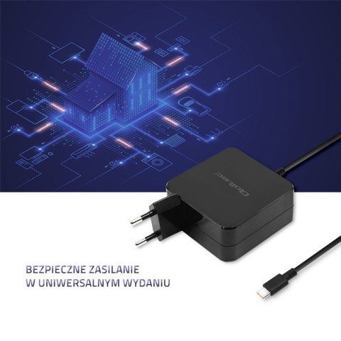 Zasilacz sieciowy 90W 20.3V 4.5A USB-C Qoltec