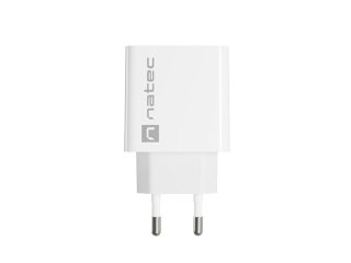 Ładowarka sieciowa Ribera 1x USB-A + 1x USB-C 20W Biała Natec