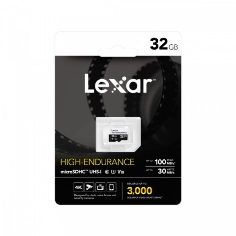 Karta microSD High Endurance 32GB C10 A1 U1 V10 100/30MB/s Lexar